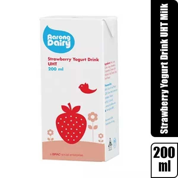 1704275564_EcSBRQdMyUuCOuFe6UJMC135FWLuuF9bGITyqaDU.jpg Arong Strawberry Yogurt Drinks -  200ml - Image 1