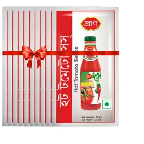 1705824154_831730009472_jpg.jpg PRAN Hot Tomato Sauce Mini (10px8g) - 80gm - Image 1