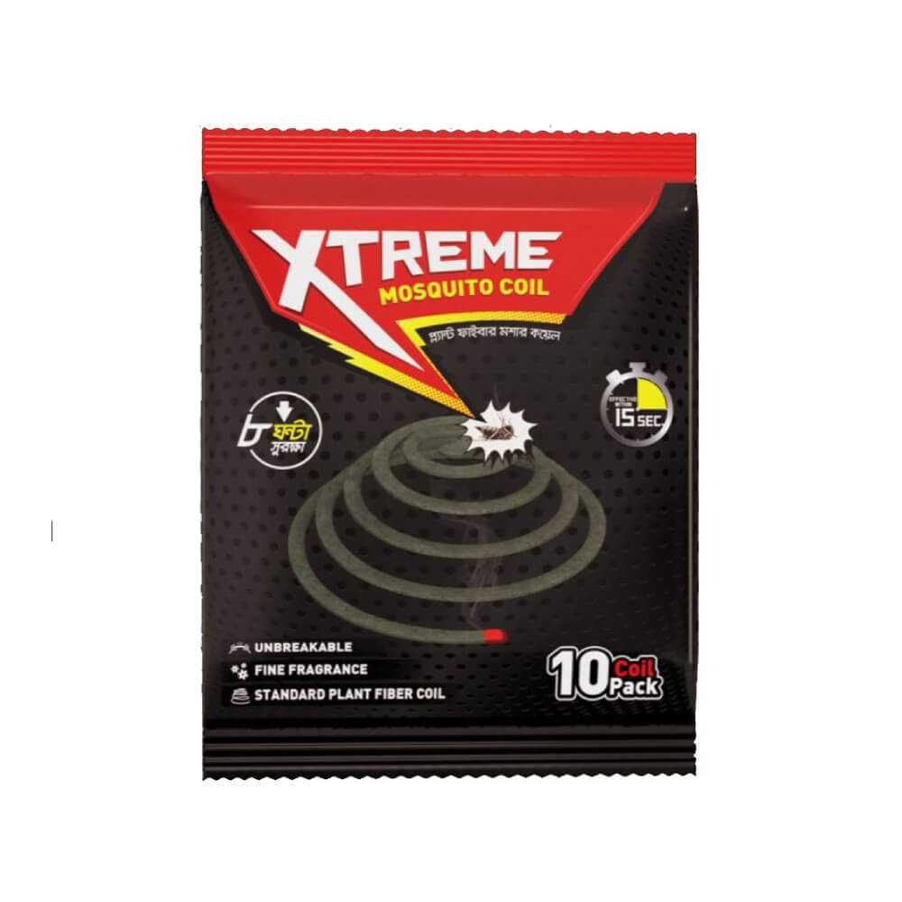 1706341364_pwFKmGZKBvdW0MdONL1OU6SilMX7x67cPOXaKZNl.jpg Bashundhara Xtreme Mosquito Coil - 10 pcs - Image 1
