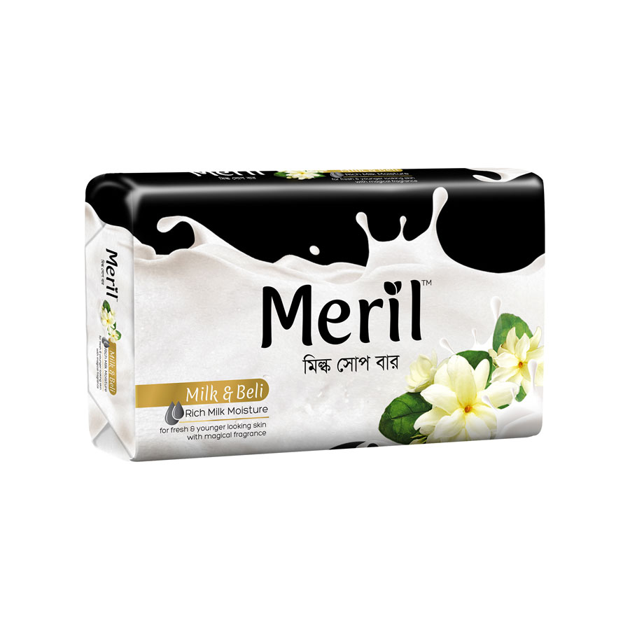 1723633215_Meril-Milk-amp-Beli-Soap-Bar_jpg.png Meril Milk & Beli Soap - 100g - Image 1