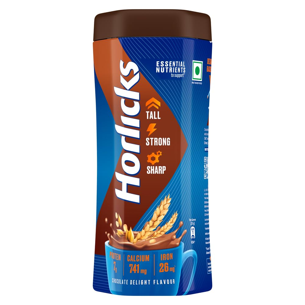 1731746092_61e2KhM2BjeL_jpg.png Horlicks Malted Drink Powder (Chocolate) - 500gm - Image 1