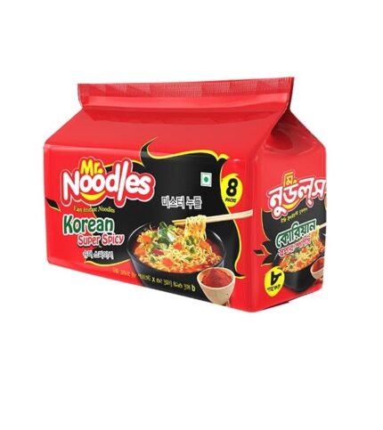 Mr Noodles Korean Super Spicy Easy Instant Noodles - 8 Pack