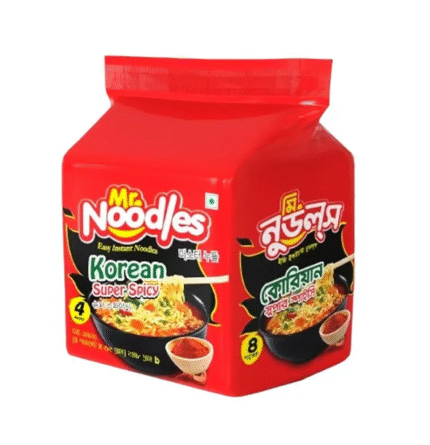 Mr Noodles Korean Super Spicy Easy Instant Noodles (4 Pack) - 248gm