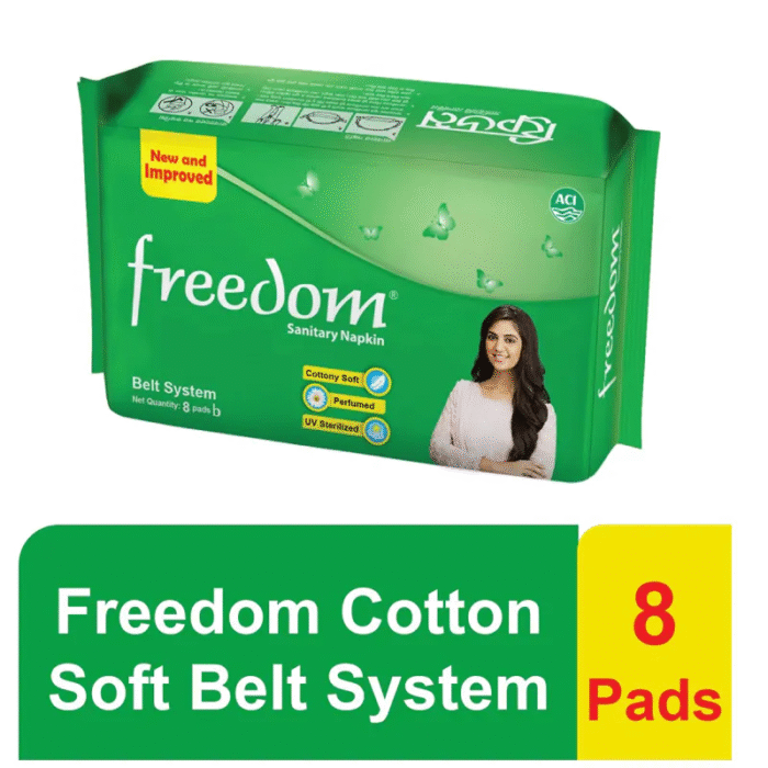 Freedom Sanitary Napkin Belt System - 8 pads - Image 1