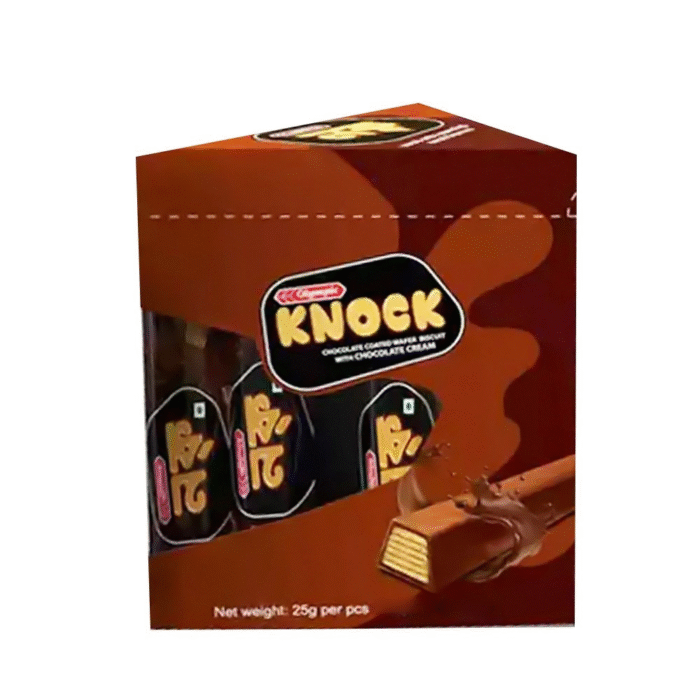 Olympic Knock Chocolate Coated Wafer Biscuits - Image 1