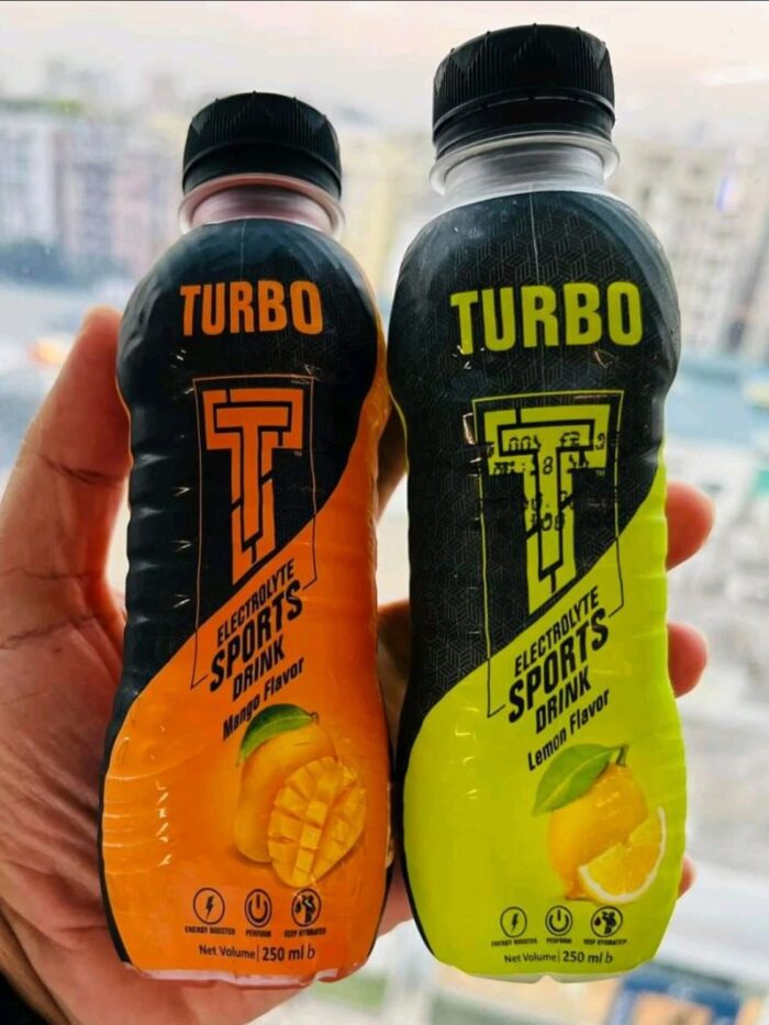 Turbo Electrolyte Sports Drink Lemon Flavor - 250ml - Image 1