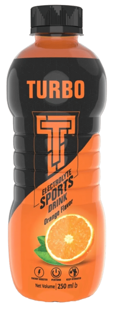 Turbo Electrolyte Sports Drink Orange Flavor - 250ml