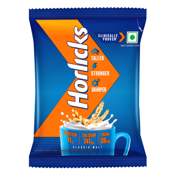 Horlicks Malted Drink Powder (Classic Malt) - 18gm - Image 1