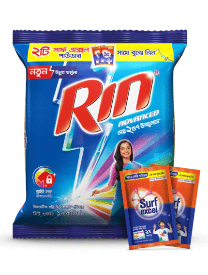 Rin  Advanced Syntheti Loundry Ditargent Powder - 1kg (Free 2 Surf Excel 70gm)
