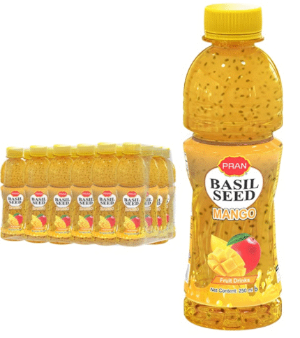 Pran Basil Seed Drinks Mango - 250ml