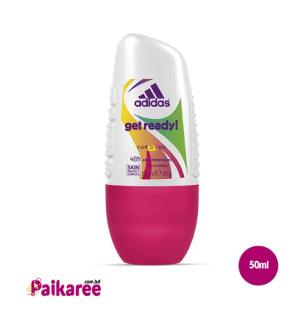 Adidas 44593 Get Ready! Roll-on Deodorant - 50ml