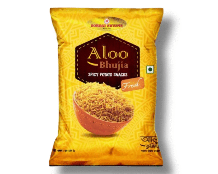 Bombay Aloo Bhujia Spicy Potato Snacks - 28gm - Image 1