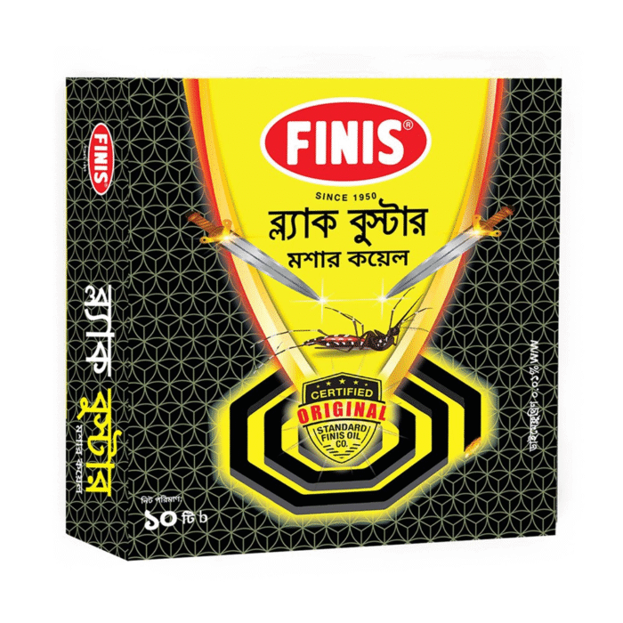 Finish Black Booster Mosquito Coil 10pcs - Image 1