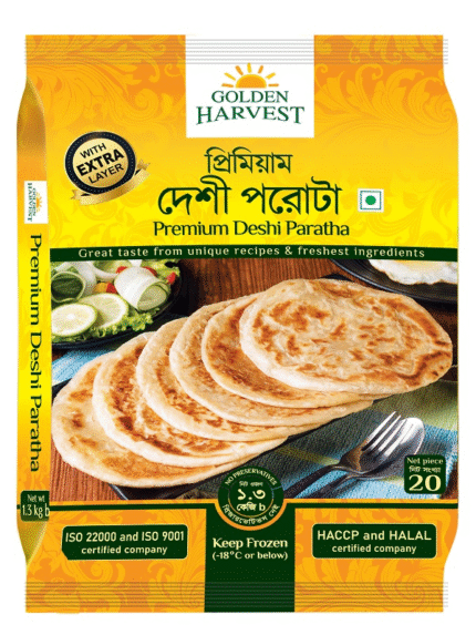 Golden Harvest Premium Deshi Paratha - 1300g (20p)
