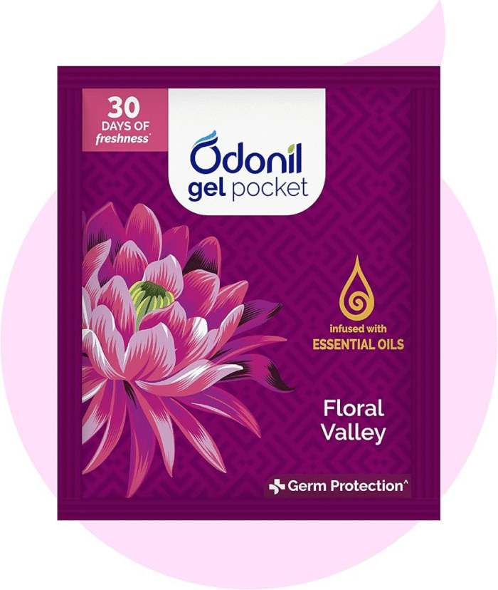 Odonil Gel Pocket Floral Valley - 10gm - Image 1
